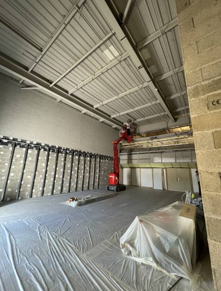 Arrivé sur le chantier