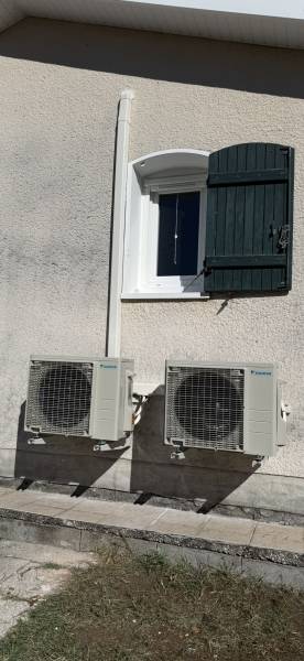 Installation de climatisation dans une maison à La Brède
